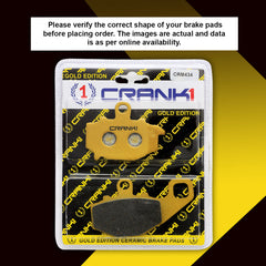 Ceramic Brake Pads For Kawasaki Ninja 1000SX (2020 Onwards) - Rear - CRM434 - 1 Set