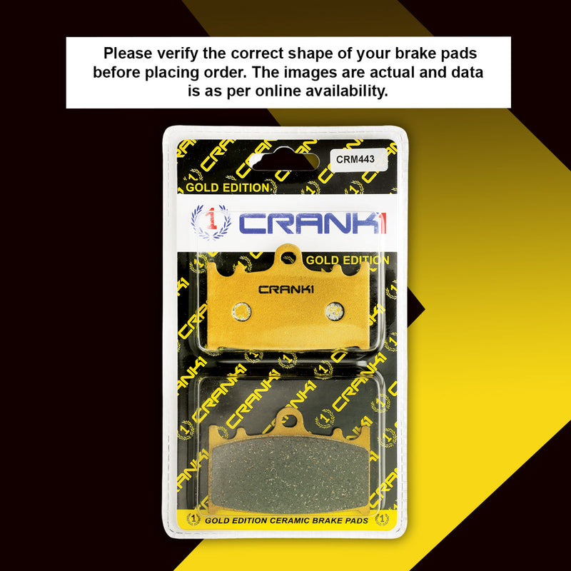 Ceramic Brake Pads For Kawasaki Versys 1000 - Front - CRM443 - 2 Sets
