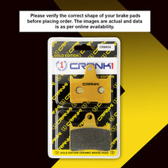Ceramic Brake Pads For Harley Davidson Sportster Iron 883 (2014 Onwards) - Rear - CRM634 - 1 Set