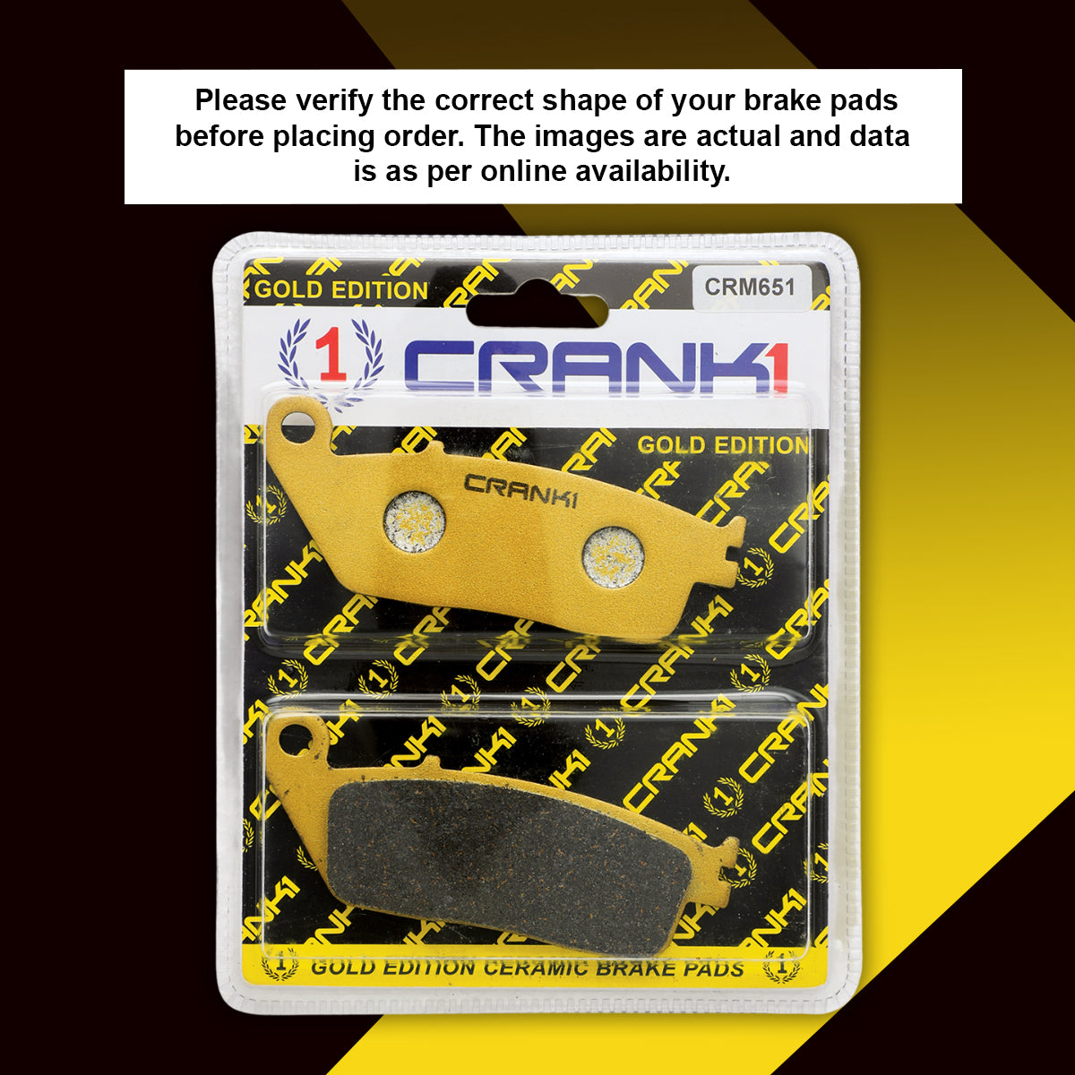 Ceramic Brake Pads For Kawasaki Ninja 650 (2017 Onwards) - Front - CRM651 - 2 Sets