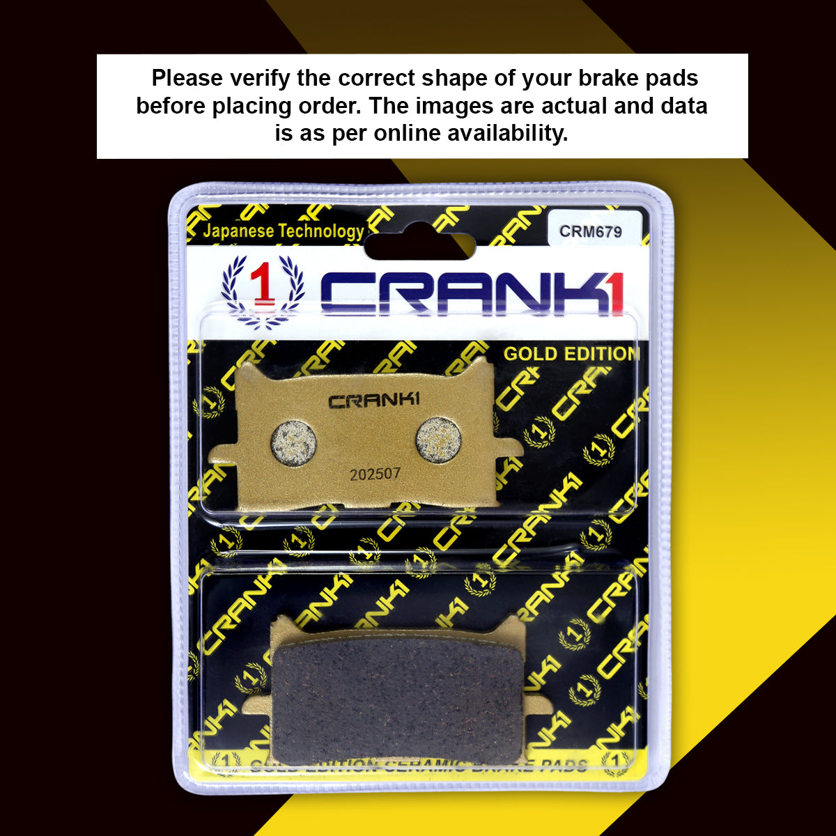 Ceramic Brake Pads For Honda CBR650R - Front - CRM679 - 2 Sets
