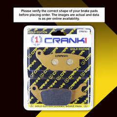 Ceramic Brake Pads For Honda CBR150R - Rear - CRM761 - 1 Set
