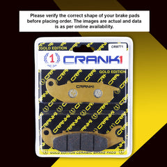 Ceramic Brake Pads For Honda NX200 - Front - CRM771 - 1 Set