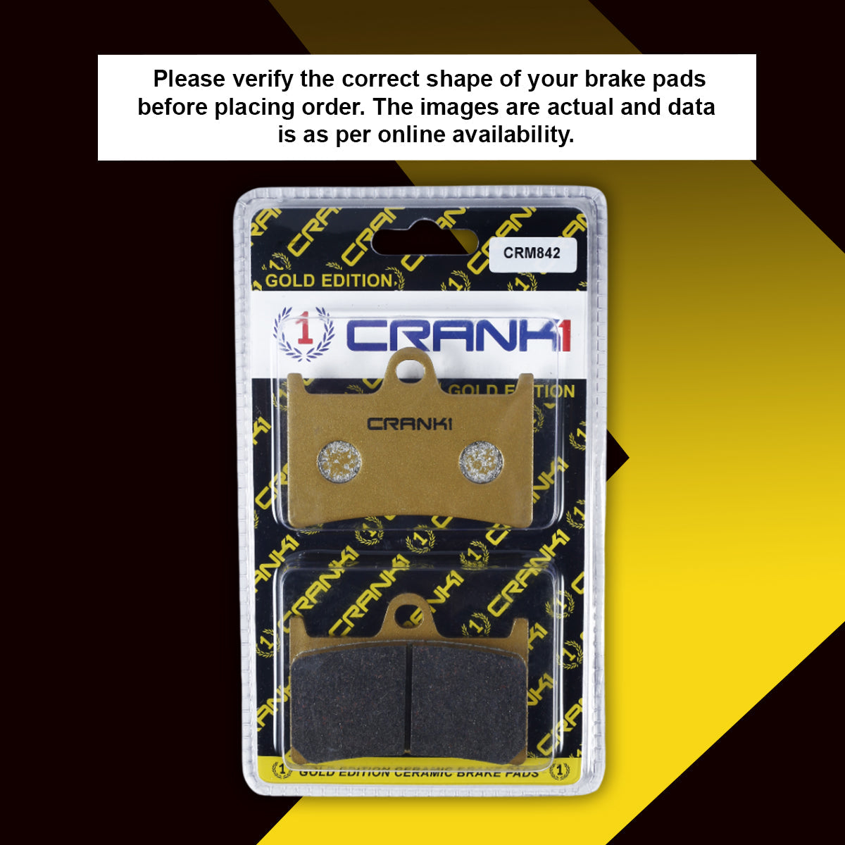Ceramic Brake Pads For Yamaha YZF-R6 (2004-2018) - Front - CRM842 - 2 Sets