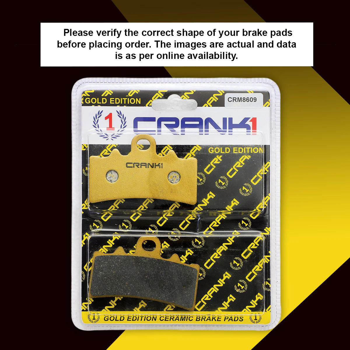 Ceramic Brake Pads For Husqvarna Svartpilen 250 (2024 Onwards) - Front - CRM8609 - 1 Set