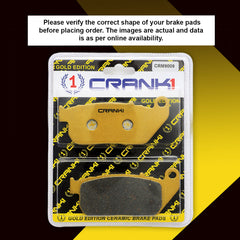 Ceramic Brake Pads For Harley Davidson Sportster Iron 883 (2009-2013) - Front - CRM9009 - 1 Set