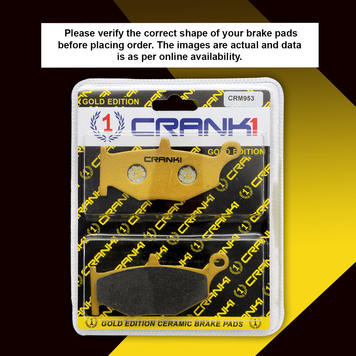 Ceramic Brake Pads For Suzuki GSX-R1000 (2011-2018) - Rear - CRM953 - 1 Set