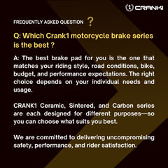 Ceramic Brake Pads For Yezdi Roadster - Front - CRM859 - 1 Set