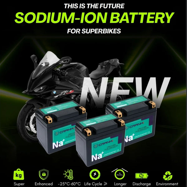 Battery For Triumph Tiger 800 XCX (2015-2020) - CRX16-BS - Sodium-Ion - Factory Activated