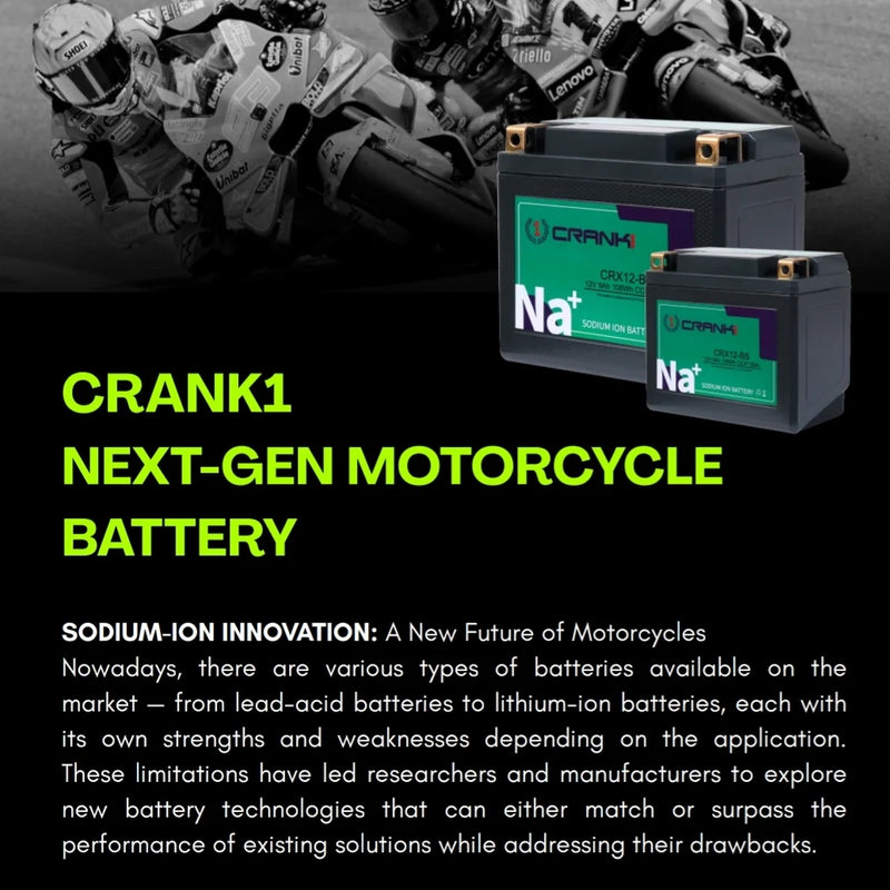 Battery For Triumph Street Scrambler 900 (2018) - CRX12-BS -  SODIUM-ION BATTERY (CRX)