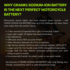 Battery For Kawasaki Ninja ZX-10R (2011-2025) - CRX10S - Sodium-Ion - Factory Activated