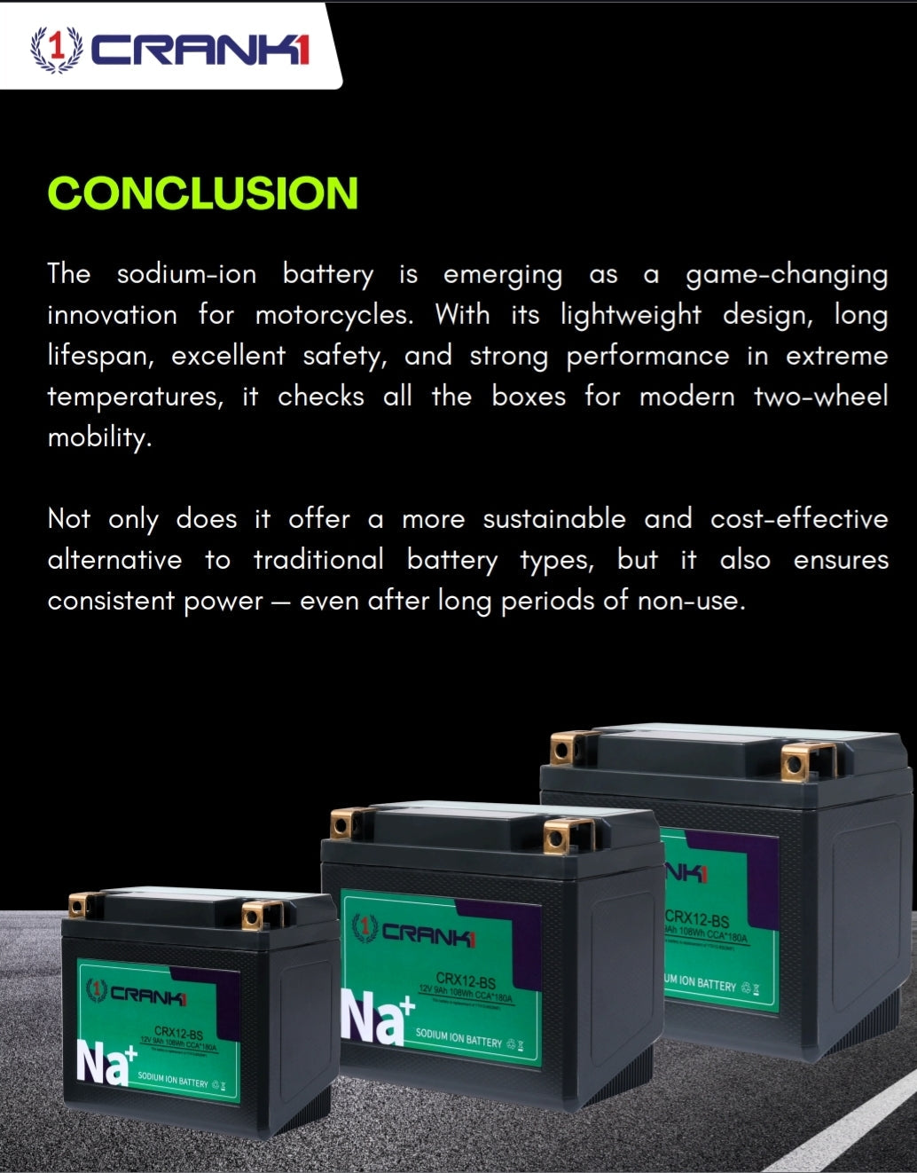 Battery For Harley Davidson Fat Boy MI/Wankee 107 And 114 (2018 Onwards) - CRX20L-BS - Sodium-Ion - Factory Activated