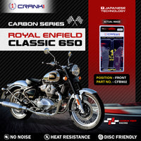 Carbon Brake Pads For Royal Enfield Classic 650 - Front - CFB902 - 1 Set