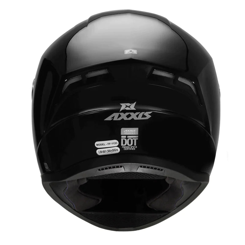 AXXIS DRAKEN S SOLID GLOSS HELMET WITH FREE SMOKE VISOR