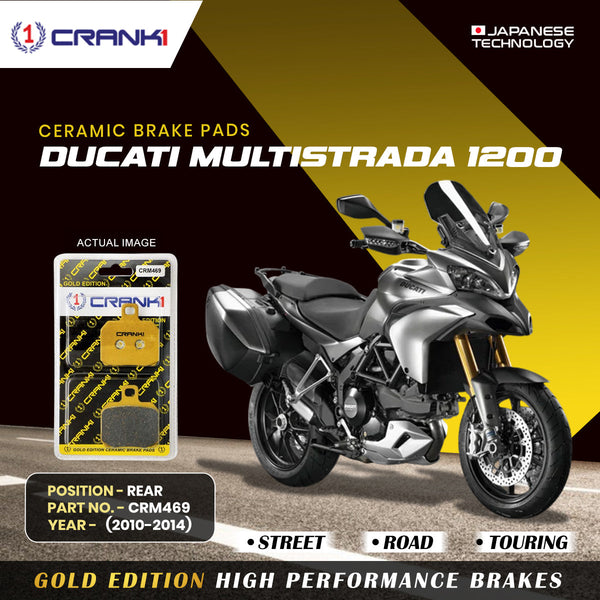 Ceramic Brake Pads For Ducati Multistrada 1200 (2010-2014) - Rear - CRM469 - 1 Set