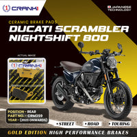 Ceramic Brake Pads For Ducati Scrambler Nightshift 800 (2023 Onwards) - Rear - CRM359 - 1 Set