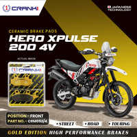 Ceramic Brake Pads For Hero Xpulse 200 4V - Front - CRM052/4 - 1 Set