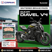 Sintered Brake Pads For Ducati Diavel V4 (2011-2018) - Front - CB744 - 2 Sets