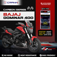 Carbon Brake Pads For Bajaj Dominar 400 (2016-2018) - Front - CFB181 - 1 Set