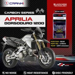 Carbon Brake Pads For Aprilia Dorsoduro 1200 (2011 Onwards) - Rear - CFB312 - 1 Set