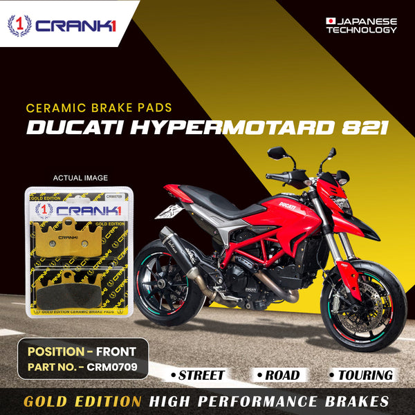 Ceramic Brake Pads For Ducati Hypermotard 821 - Front - CRM0709 - 2 Sets