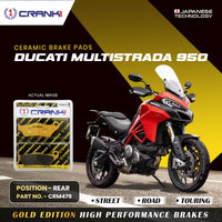Ceramic Brake Pads For Ducati Multistrada 950 - Rear - CRM479 - 1 Set