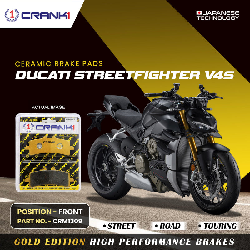 Ceramic Brake Pads For Ducati Streetfighter V4S - Front - CRM1309 - 2 Sets