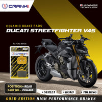 Ceramic Brake Pads For Ducati Streetfighter V4S - Rear - CRM469 - 1 Set