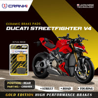 Ceramic Brake Pads For Ducati Streetfighter V4 - Rear - CRM469 - 1 Set
