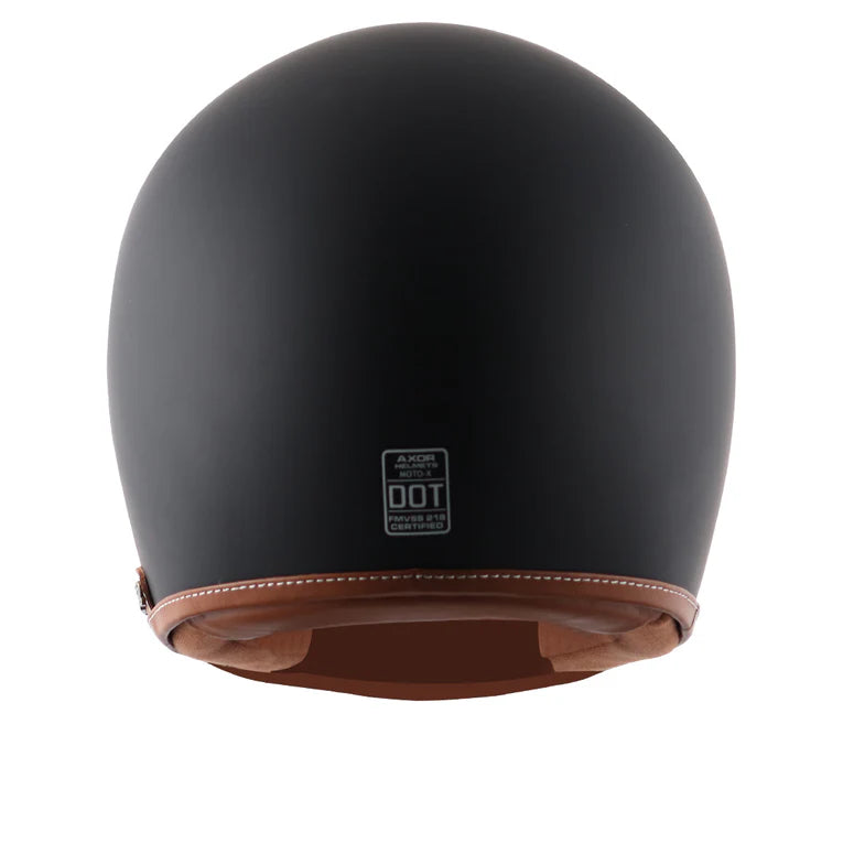 Axor Retro Moto-X Helmet Dull Black