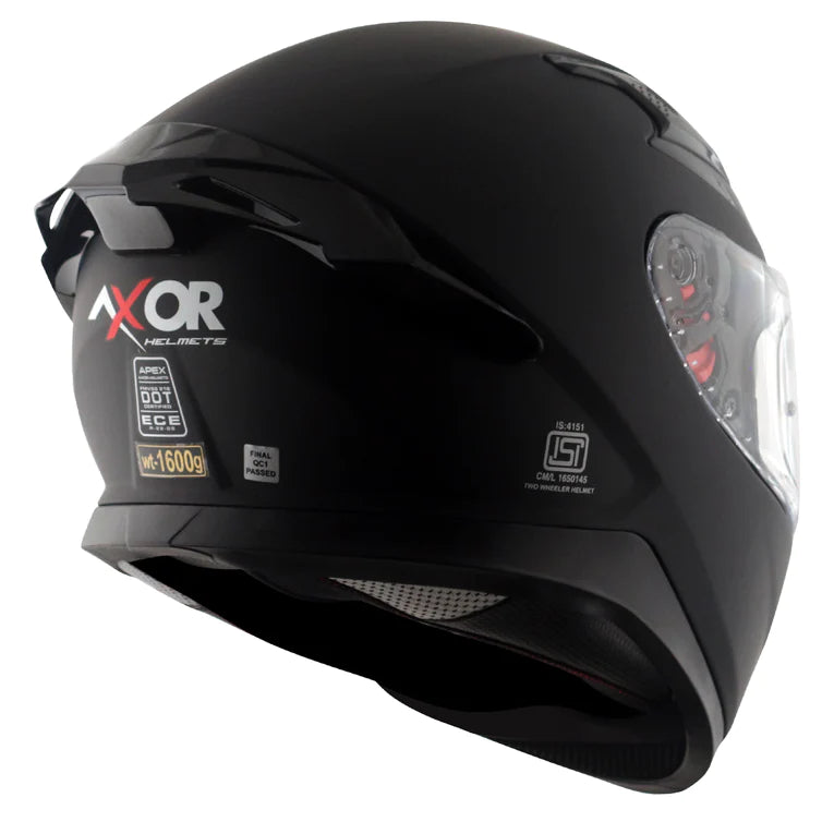 APEX SOLID HELMET MATT BLACK