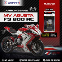 Carbon Brake Pads For MV Agusta F3 800 RC - Rear - CFB662 - 1 Set