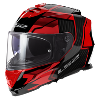 LS2 STORM II TRACKER BLACK RED