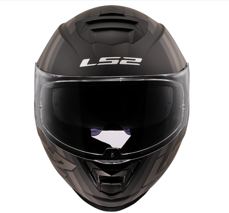 LS2 STORM II FLAG GLOSS BLACK GREY