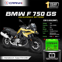Battery For BMW F 750 GS (2015-2025) - CB12-BS - Factory Activated