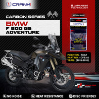 Carbon Brake Pads For BMW F 800 GS Adventure (2013-2016) - Rear - CFB312 - 1 Set