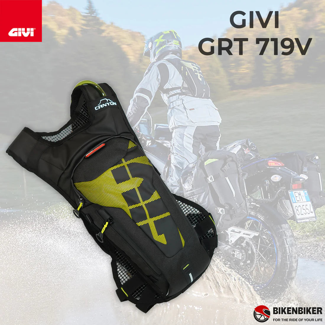 GRT719V Rucksack with Integrated Water Bag, 3 Litres - Givi