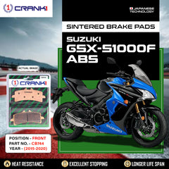 Sintered Brake Pads For Suzuki GSX-S1000F ABS (2015-2020) - Front - CB744 - 2 Sets