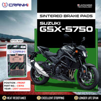 Sintered Brake Pads For Suzuki GSX-S750 (2017 Onwards) - Front - CB743 - 2 Sets Required