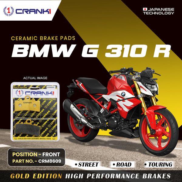 Ceramic Brake Pads For BMW G 310 R - Front - CRM8609 - 1 Set