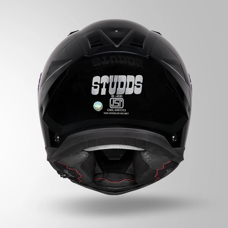 STUDDS HELIOS GLOSS BLACK