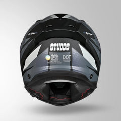 STUDDS HELIOS D2 CIRCUIT DECOR MATT BLACK CHAMELEON GREY/PINK