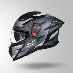 STUDDS HELIOS D2 CIRCUIT DECOR MATT BLACK CHAMELEON GREY/PINK