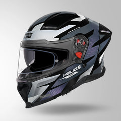 STUDDS HELIOS D2 CIRCUIT DECOR BLACK & CHAMELEON GREY/PINK