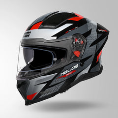 STUDDS HELIOS D2 CIRCUIT DECOR BLACK & N2-RED