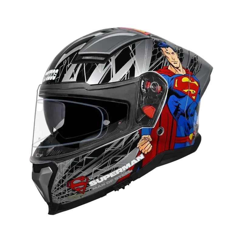 STUDDS HELIOS SUPERMAN EDITION SILVER N1-BLUE