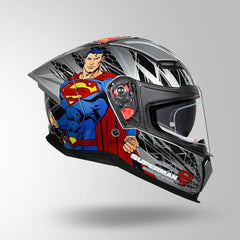 STUDDS HELIOS SUPERMAN EDITION SILVER N1-BLUE