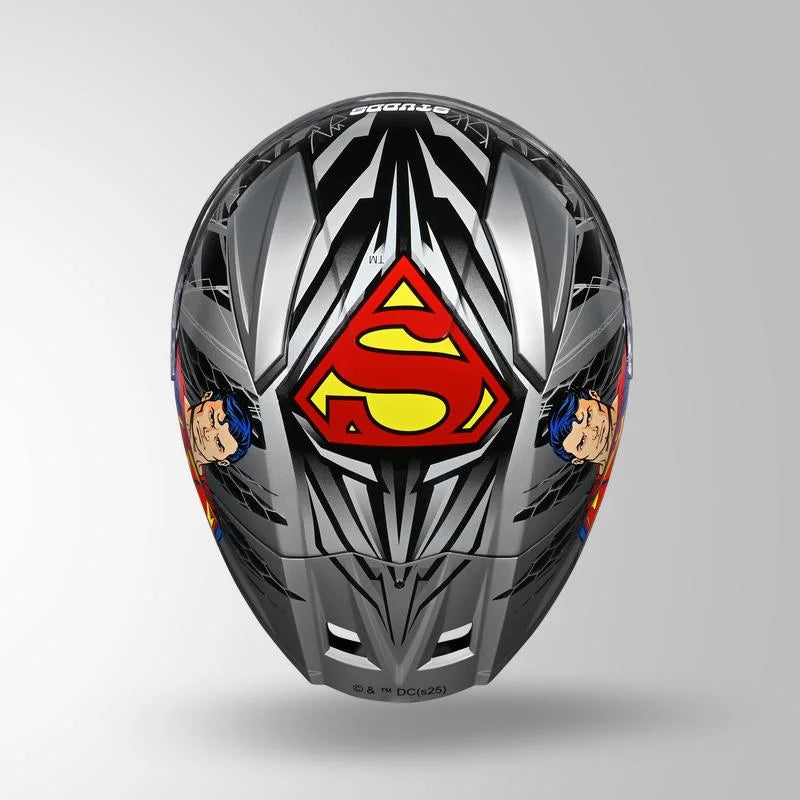 STUDDS HELIOS SUPERMAN EDITION SILVER N1-BLUE