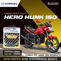 Ceramic Brake Pads For Hero Hunk 150CC - Front - CRM063 - 1 Set
