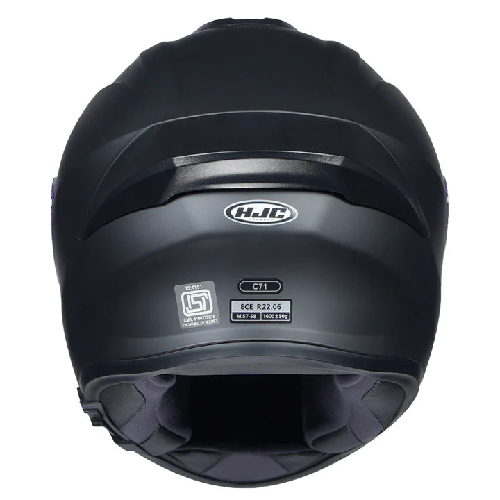 hjc flat black helmet HJC C71 (C7X) Semi-Flat Black Helmet – HELMETWALA.COM